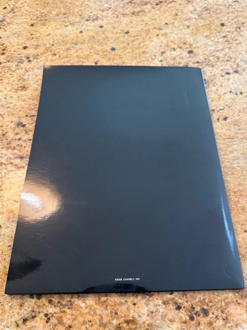 CHANEL Black and White Logo Folder